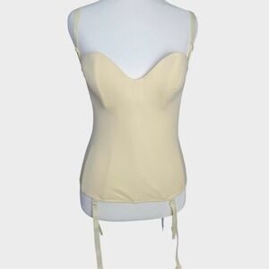 Women's Carnival 426 Invisible‎ Torsolette Longline Bra (Cream 36C)